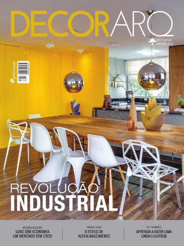 Capa da revista Decorarq nº 08, publicação com projeto INSIDE, acervo INSIDE
